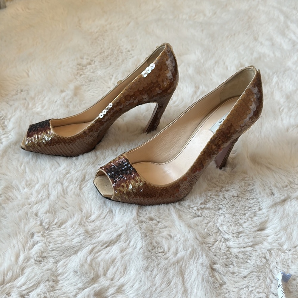 AUTHENTIC PRADA SEQUINED SHOES - Picture 4 of 10